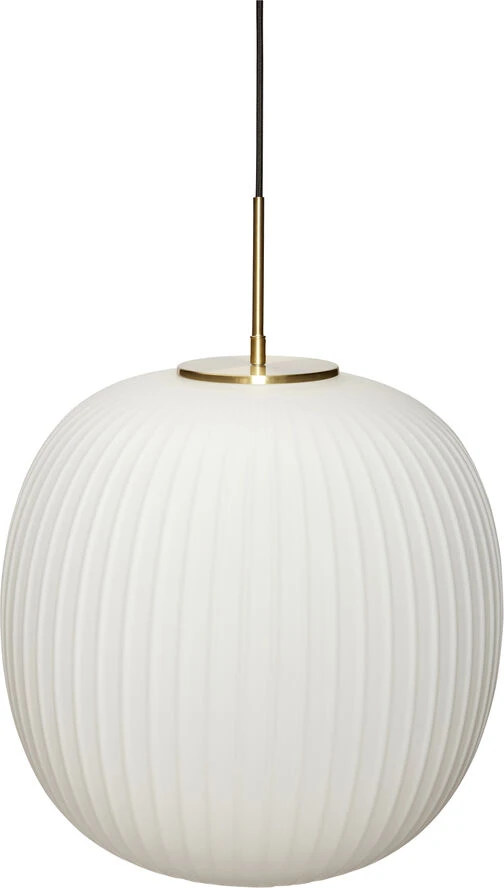 Hübsch Serene Ceiling Lamp Ø42 White Messing/Hvid - Billede 4