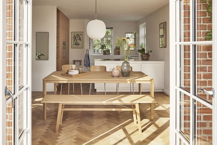 Hübsch Serene Ceiling Lamp Ø42 White Messing/Hvid - Billede 6