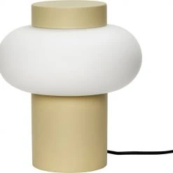 Hübsch Camp Table Lamp Sand/White Sand/Hvid