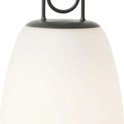 &Tradition Lucca SC51, Moss, Outdoor Portable Lamp, Dimmable, Opal Glass/ Moss Gr Moss Grey