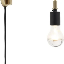 Menu Staple Wall Lamp, Brass Brass