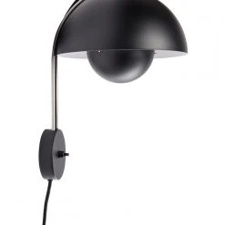 &Tradition Flowerpot Wall Lamp VP8, Matt Black