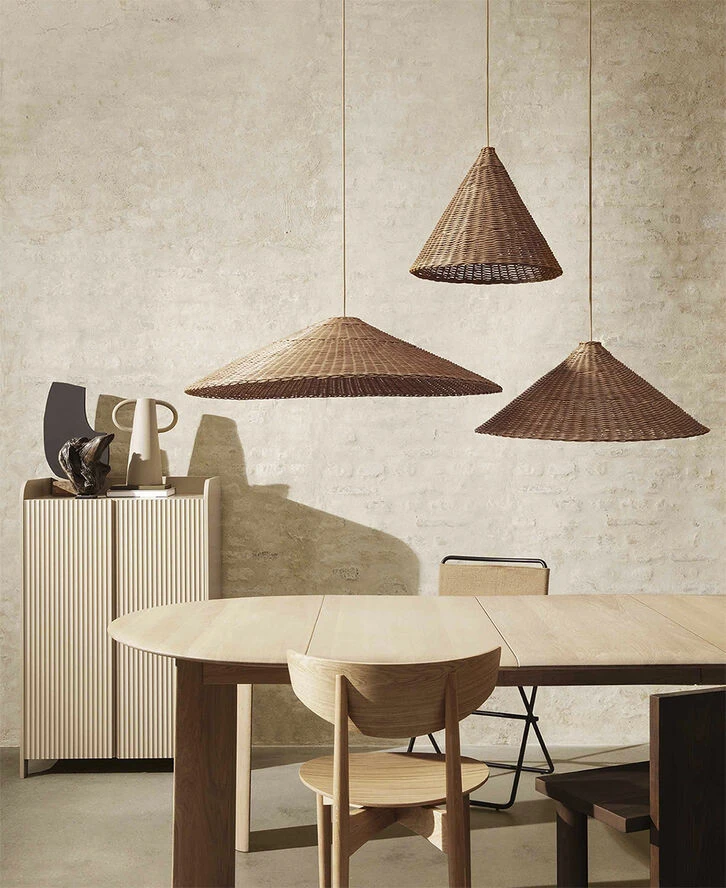 Ferm LIVING Dou Lampshade - 90 - Natural Natural - Billede 4