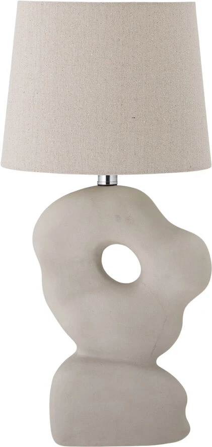 Bloomingville Cathy Bordlampe, Hvid, Stentøj Hvid