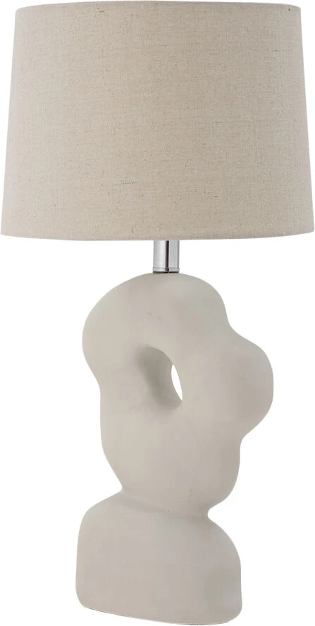 Bloomingville Cathy Bordlampe, Hvid, Stentøj Hvid - Billede 2