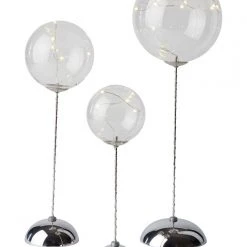 Sirius Trio Pure, H25/34/39cm, Klar Klar