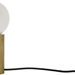 Menu Socket, Occasional Lamp, Brushed Brass Brass