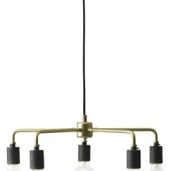 Menu Leonard Chandelier, Brass Messing