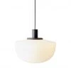 Menu Bank Pendant, Opal Sort / Opal Glas