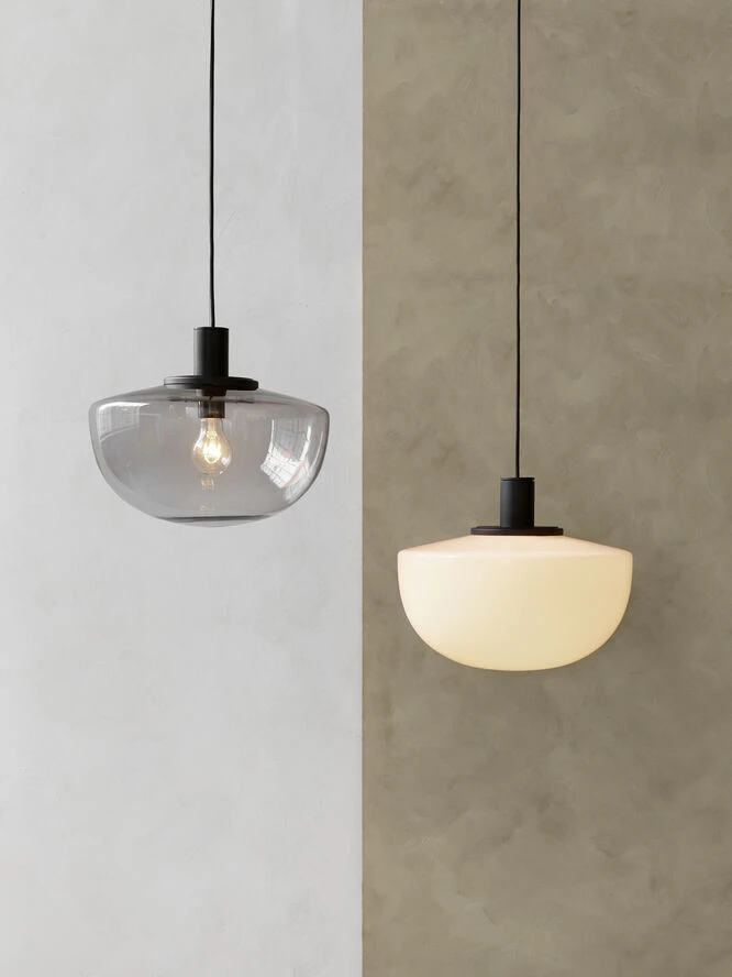 Menu Bank Pendant, Opal Sort / Opal Glas - Billede 6