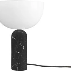New Works Kizu Table Lamp, Black Marble, Small Sort