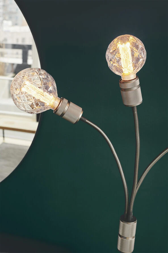 Halo Design HALO 3L Gulv 3 X E27, Gun-Black / Marmor Fod - Billede 4