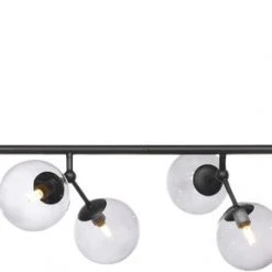 Halo Design Atom Langbord Smoke Med 8 Glas 8XG9 Sort