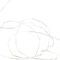 Sirius Knirke Multi Lyskæde 20L, Multi/Sølv