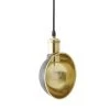 Menu Duane Pendant, Black/Brass Sort / Guld