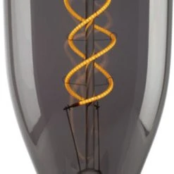 E3light E3 LED Vintage, WB80, E27 100lm, Smoked, Spiral 922 DÃ¦mpbar LysegrÃ¥