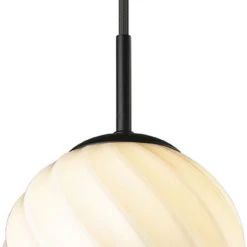 Halo Design Twist Pendel Ø15cm E14 Ball Opal -Sort Opal