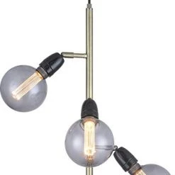 Halo Design Compass 5 Armet Langpendel, Antik Messing