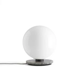 Menu TR Bulb, Table Lamp, Grey Marble W. Matt Opal Bulb Grey