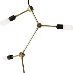 Menu Franklin Chandelier, Brass Messing