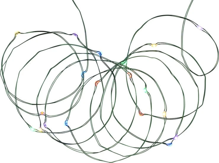 Sirius Knirke, 40L, Multi/Grøn Lyskæde
