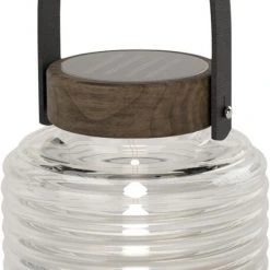 Sirius Aston Solar Krukke, Ø14xH16cm, Sort/Brun Black/Brown