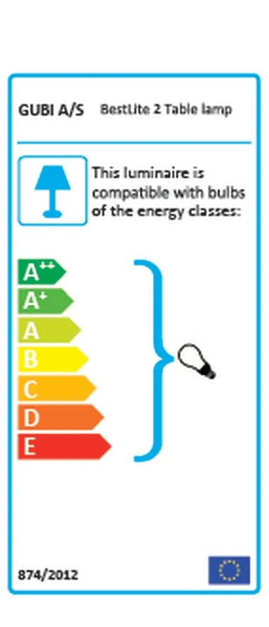 Gubi Bestlite BL2 Bordlampe Sort, Messing - Billede 2