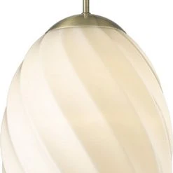 Halo Design Twist Pendel Ø25cm. Opal E27 Antik Messing Opal