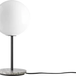 Menu TR Bulb, Table Lamp, Grey Marble W. Shiny Opal Bulb Grey