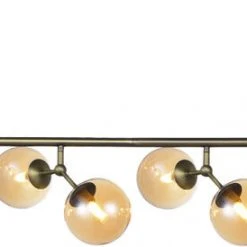 Halo Design Atom Langbord Oxid Med 8 Glas 8XG9 Antique Messing