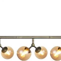 Halo Design Atom Langbord Mini Oxid Med 6 Glas 6XG9 Antique Messing