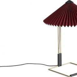 Hay Matin Table Lamp S Magasin Oxide Red Shade