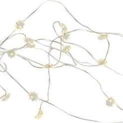 Sirius Silke Miniblomst Lyskæde 20 Lys Klar/sølv Transparent