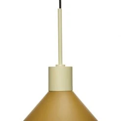 Hübsch Crayon Lamp Amber Ravfarve/Off White