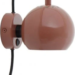 Frandsen Ball Metal Væglampe ø120 Glossy Red
