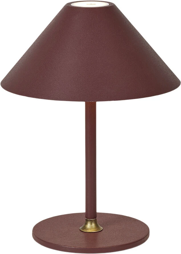 Halo Design HYGGE Batteri Bordlampe Maroon Red