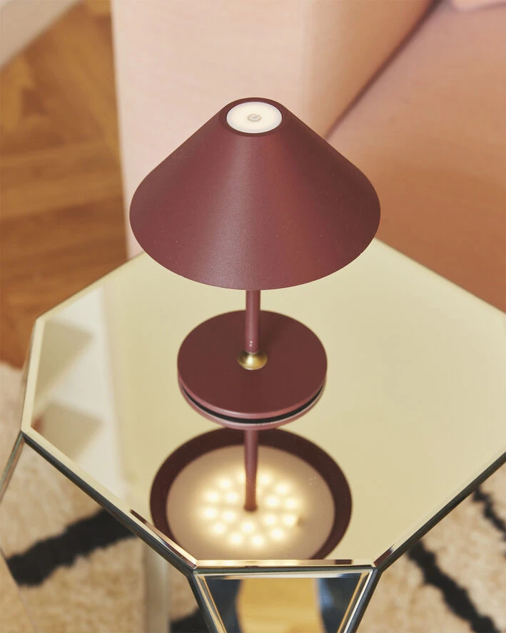 Halo Design HYGGE Batteri Bordlampe Maroon Red - Billede 3