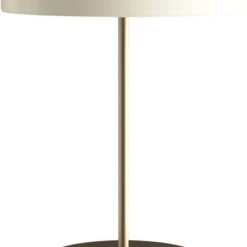 UMAGE Asteria Table Pearl White Med USB Stik Ø31 Cm Creme
