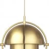 Gubi Multi-Lite Pendant - Small, Brass Base, EU Shiny Brass