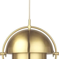 Gubi Multi-Lite Pendant - Small, Brass Base, EU Shiny Brass