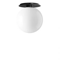 Menu TR Bulb, Ceiling/Wall Lamp, Black W. Shiny Opal Bulb Sort