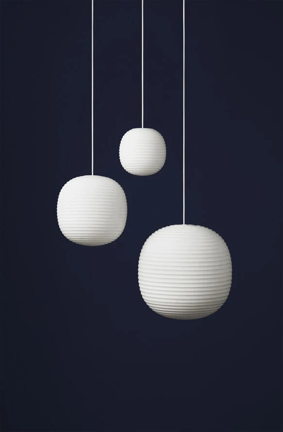 New Works Lantern Pendant Ø40 Frosted White - Billede 2