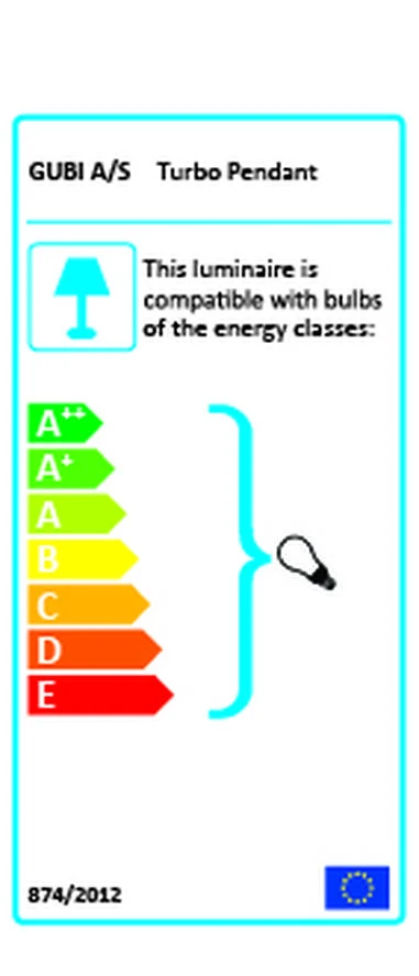 Gubi Turbo Pendant L Matt White Hvid - Billede 3