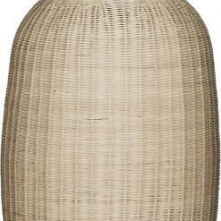 Hübsch Chand Ceiling Light Oval Natural/Black Nature, Black