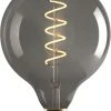 E3light E3 LED Vintage, G125, E27, 140lm, SMOKED, Spiral 922 D&aelig;mpbar Lysegrå
