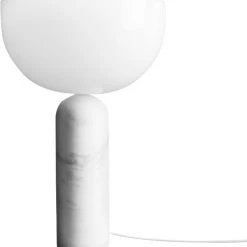New Works Kizu Bordlampe Large White Marble