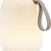 Villa Collection LED Lampe M. H&oslash;jttaler Hav D21 X 27,5 Cm Hvid PE Hvid