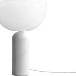 New Works Kizu Table Lamp, White Marble, Small Hvid