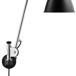 Gubi Bestlite BL6 Væglampe Sort, Krom