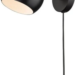 Halo Design D.C Væglampe Ø12 Sort/eg Sort